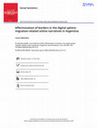 Research paper thumbnail of Affectivization of borders in the digital sphere: migration-related online narratives in Argentina