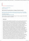 Research paper thumbnail of High Potential of Facial Biomarkers to Diagnose Psychotic Disorders