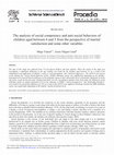 Research paper thumbnail of The Analysis of Social Competency and Anti-social Behaviors of Children Aged Between 4 and 5 from the Perspective of Marital Satisfaction and Some Other Variables