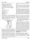 Research paper thumbnail of Peasemore Enclosure Decipherment: the community will build houses for the Assembly Core