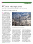 Research paper thumbnail of Fire, climate and changing forests