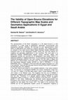 Research paper thumbnail of The Validity of Open-Source Elevations for Different Topographic Map Scales and Geomatics Applications in Egypt and Saudi Arabia