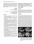 Research paper thumbnail of Ruptured subcapsular giant haematoma of the spleen--a rare complication of acute pancreatitis