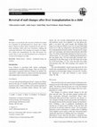 Research paper thumbnail of Reversal of nail changes after liver transplantation in a child