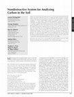 Research paper thumbnail of Nondestructive System for Analyzing Carbon in the Soil