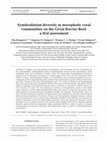 Research paper thumbnail of Symbiodinium diversity in mesophotic coral communities on the Great Barrier Reef: a first assessment