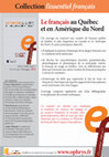 Research paper thumbnail of Le français au Québec et en Amérique du Nord