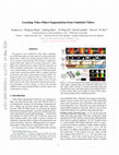 Research paper thumbnail of Learning Video Object Segmentation From Unlabeled Videos