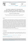 Research paper thumbnail of An iterative approach for decomposition of multi-component non-stationary signals based on eigenvalue decomposition of the Hankel matrix