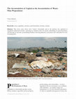 Research paper thumbnail of The Accumulation of Capital as the Accumulation of Waste: Nine Propositions