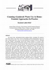 Research paper thumbnail of Counting (Gendered) Water Use At Home: Feminist Approaches In Practice