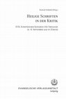 Research paper thumbnail of Jüdische Bibelkritik in Antike und Mittelalter: Von Philon von Alexandrien bis Spinoza