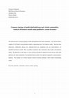 Research paper thumbnail of Common typology of multi-sided platforms and virtual communities. Analysis of business models using qualitative system dynamics