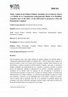 Research paper thumbnail of Politicas Publicas y Gobierno Abierto en Argentina 2010 2020 Informe Final