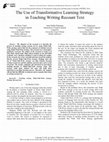 Research paper thumbnail of The Use of Transformative Learning Strategy in Teaching Writing Recount Text