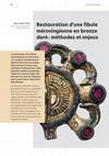 Research paper thumbnail of Restauration d’une fibule mérovingienne en bronze doré : méthodes et enjeux