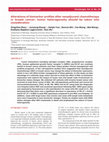 Research paper thumbnail of Alterations of biomarker profiles after neoadjuvant chemotherapy in breast cancer: tumor heterogeneity should be taken into consideration