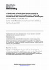 Research paper thumbnail of To what extent are local people actively involved in ecotourism development through choice? Exploring societal values and ecotourism sustainability in Chiang Rai