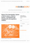 Research paper thumbnail of Quien a hierro mata, a hierro muere. A propósito del imaginario necropolítico cubano. En InCUBAdora, Dossier Necropolítica(s), 2023