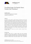 Research paper thumbnail of Travelling Songs: on Popular Music Transfer and Translation