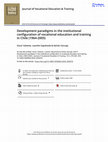 Research paper thumbnail of Development paradigms in the institutional configuration of vocational education and training in Chile (1964-2005)