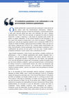 Research paper thumbnail of A verdadeira pandemia a ser enfrentada é a da perversidade sistêmica globalitária