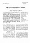 Research paper thumbnail of Single-breath method for assessing the viscoelastic properties of the respiratory system