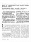 Research paper thumbnail of Intrapulmonary percussive ventilation improves the outcome of patients with acute exacerbation of chronic obstructive pulmonary disease using a helmet*