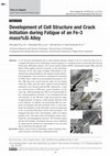 Research paper thumbnail of Development of Cell Structure and Crack Initiation during Fatigue of an Fe-3 mass%Si Alloy