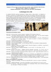 Research paper thumbnail of Programme séminaire Archéologie de la ville : updated !