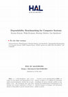 Research paper thumbnail of Dependability Benchmarking for Computer Systems