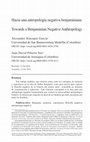 Research paper thumbnail of Hacia una antropología negativa benjaminiana