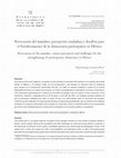 Research paper thumbnail of Revocación del mandato, percepción ciudadana y desafíos para el fortalecimiento de la democracia participativa en México