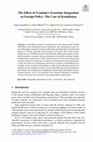 Research paper thumbnail of The Effect of Uranium’s Economic Integration on Foreign Policy: The Case of Kazakhstan