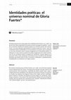 Research paper thumbnail of Identidades poéticas: el universo nominal de Gloria Fuertes