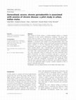 Research paper thumbnail of Generalized, severe, chronic periodontitis is associated with anemia of chronic disease: a pilot study in urban, Indian males