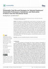 Research paper thumbnail of Sustainable Total Reward Strategies for Talented Employees’ Sustainable Performance, Satisfaction, and Motivation: Evidence from the Educational Sector