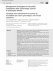 Research paper thumbnail of Management Strategies for Sexuality Complaints after Gynecologic Cancer: A Systematic Review