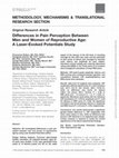 Research paper thumbnail of Differences in Pain Perception Between Men and Women of Reproductive Age: A Laser-Evoked Potentials Study