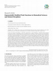 Research paper thumbnail of Exponentially Modified Peak Functions in Biomedical Sciences and Related Disciplines