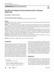 Research paper thumbnail of Principles and strategies of inclusive physical activity: a European Delphi study