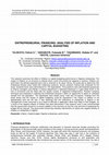 Research paper thumbnail of Entrepreneurial Financing: Analysis of Inflation and Capital Budgeting