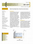 Research paper thumbnail of Monitoring bridge scour using fiber optic sensors