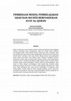 Research paper thumbnail of Pembinaan Modul Pembelajaran ‘Adad dan Ma‘dūd Berpandukan Ayat Al-Quran