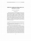 Research paper thumbnail of Improving Compliance with Labor Laws: The Role of Courts