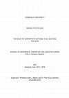 Research paper thumbnail of The role of airports in national civil aviation policies