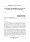 Research paper thumbnail of La objeción de conciencia frente a la interrupción voluntaria del embarazo en Colombia