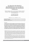 Research paper thumbnail of El delito de pánico económico a la luz de la privatización de empresas públicas