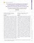 Research paper thumbnail of El surgimiento de la inteligencia estratégica en la Argentina: enfoques doctrinarios y percepción de amenazas durante la Guerra Fría