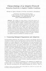 Research paper thumbnail of Chemo-ethology of an adaptive protocell: Sensorless sensitivity to implicit viability conditions